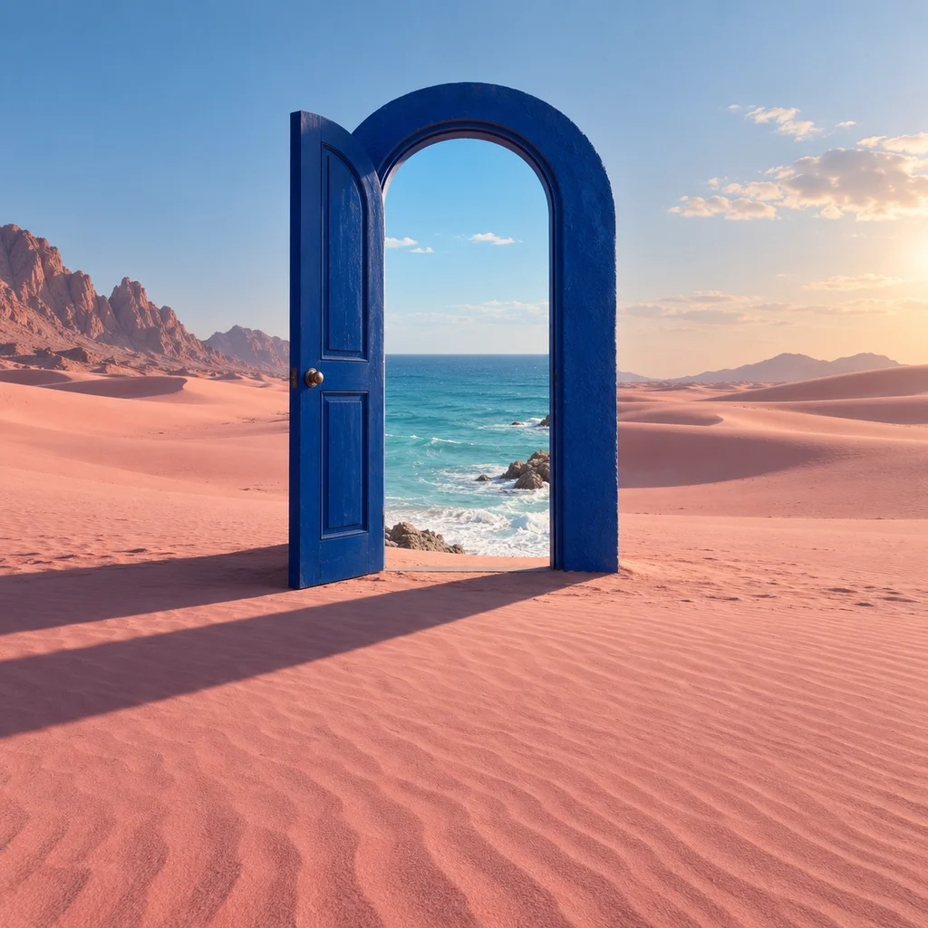 A doorway to the ocean