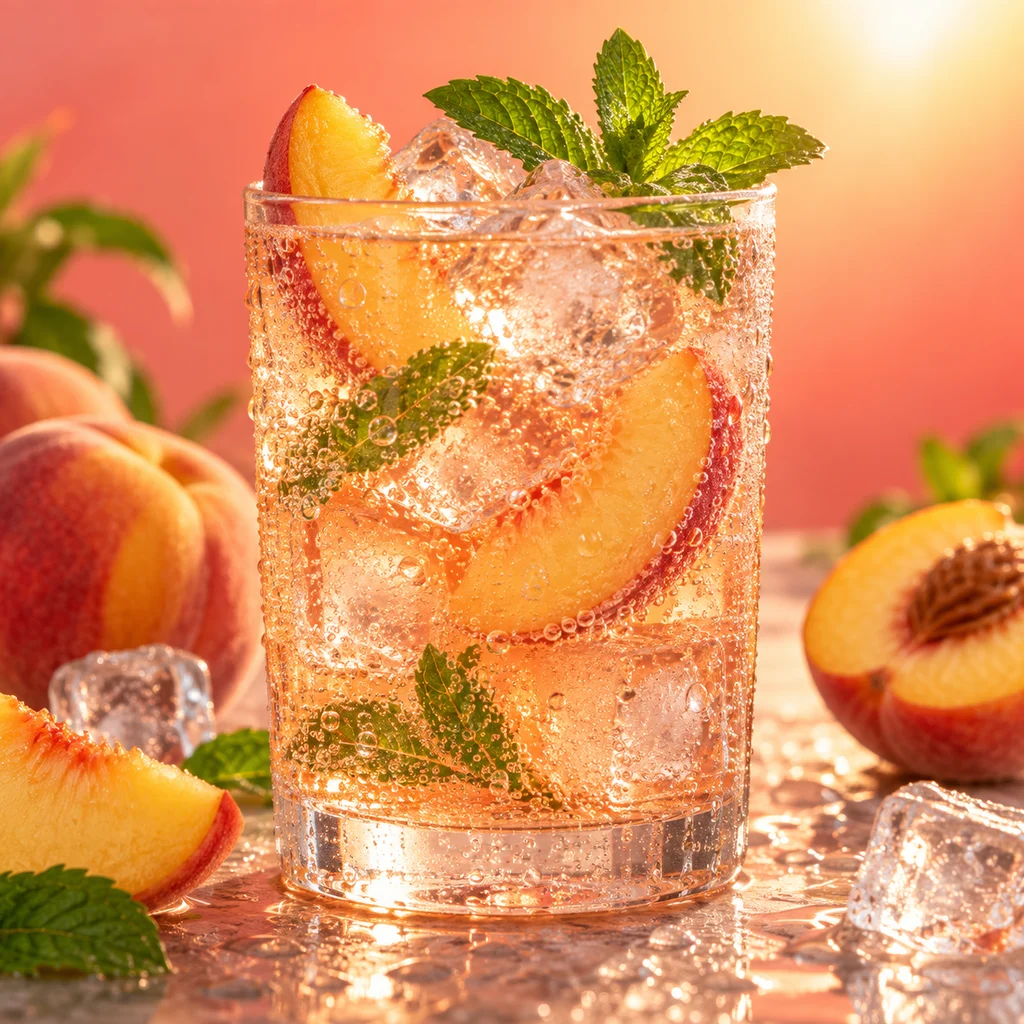 Peach soda sparkle