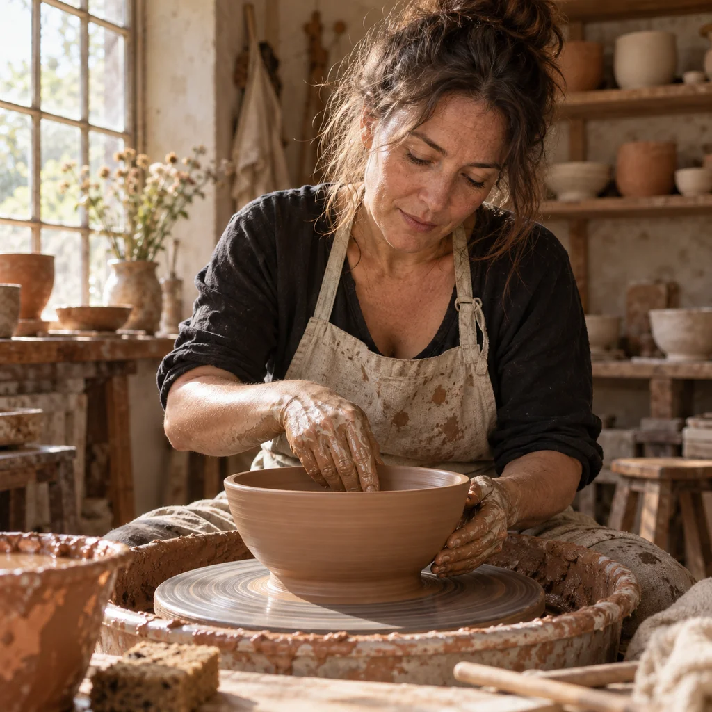 The sunlit potter