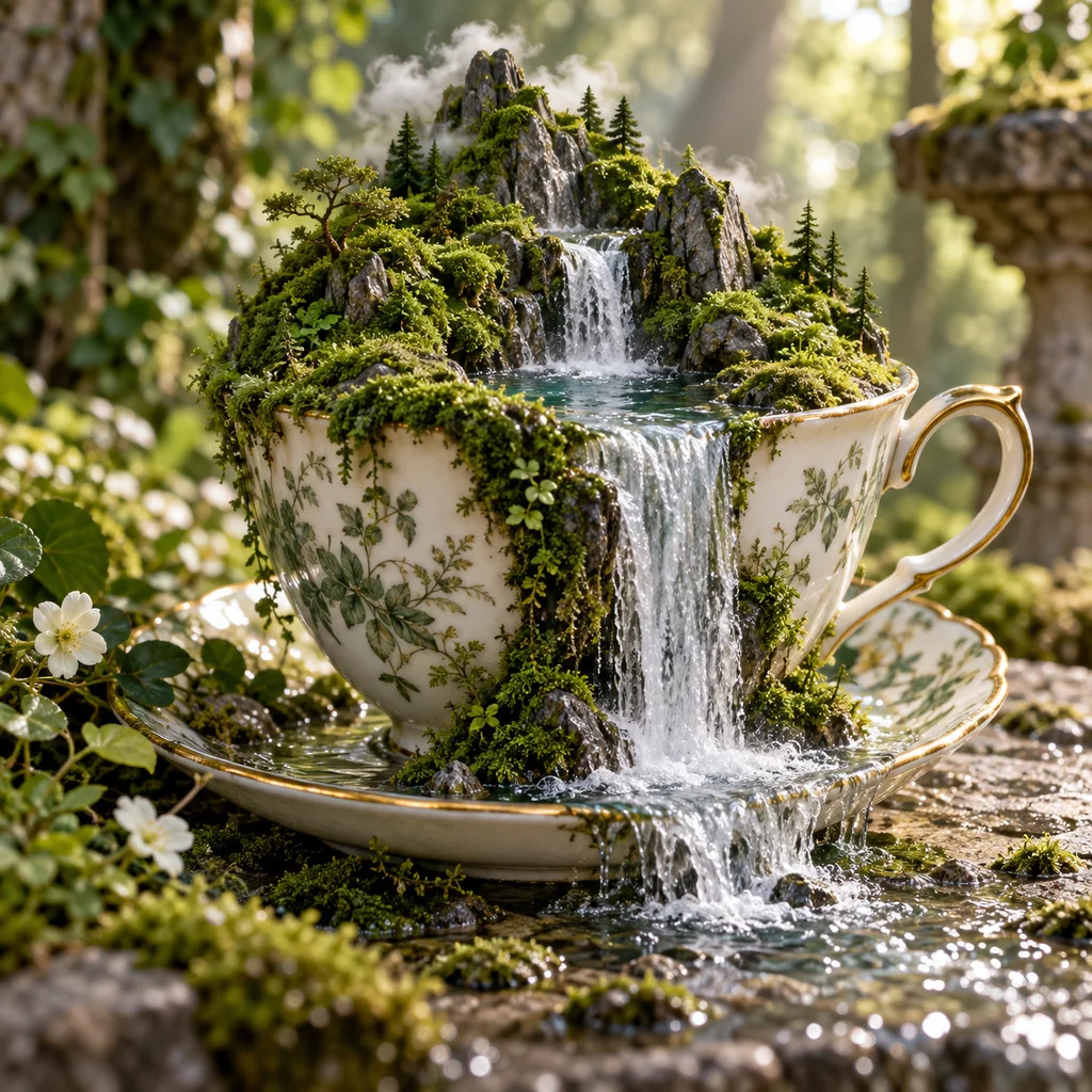 Waterfall in a teacup
